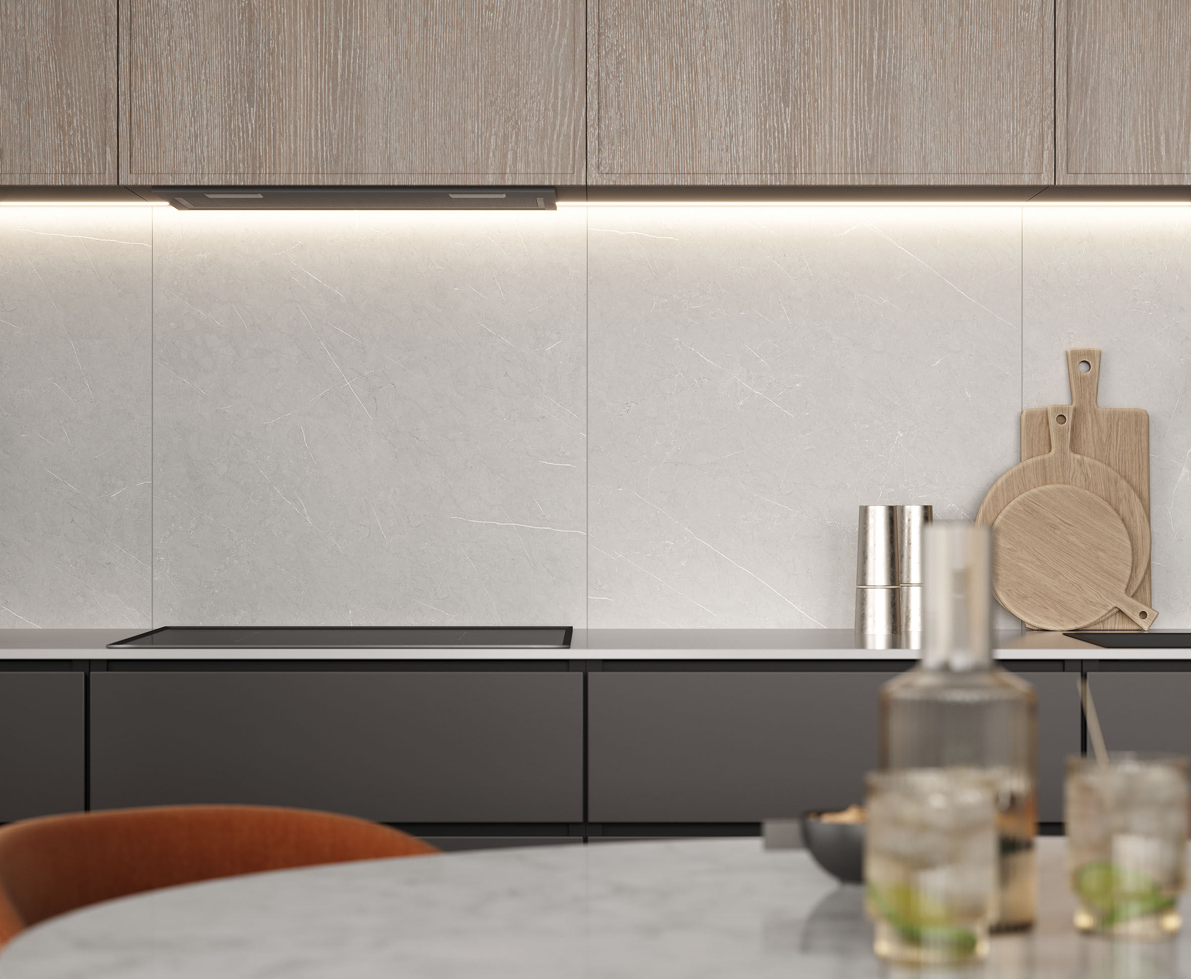 French smoke керамогранит светло-серый матовый 60x60