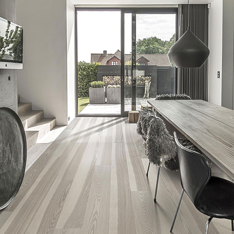 Паркетная доска Kahrs Original Коллекция Люкс Ясень Стрим ультраматовый лак однополосный ORIGINAL ASH STREAM 1S