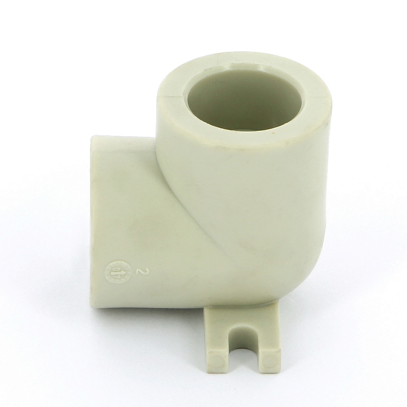 Угол настенный с креплением 25 мм PP-R под пайку FV-PLAST серый