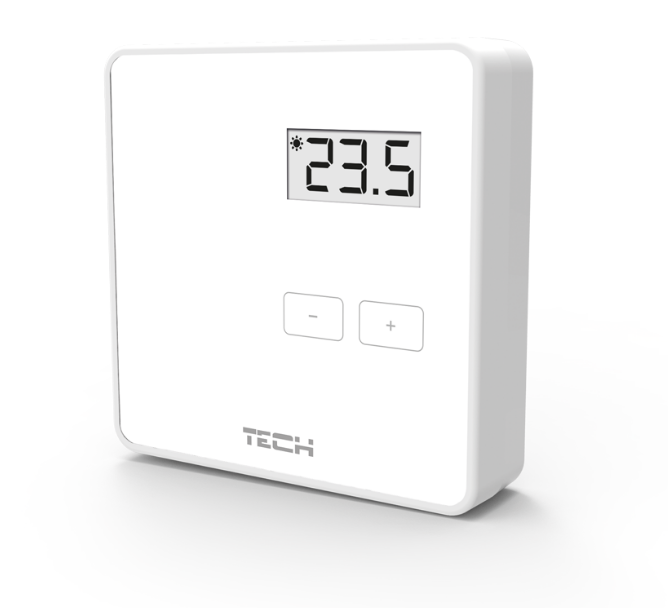 Термостат комнатный беспроводной TECH R-8b белый