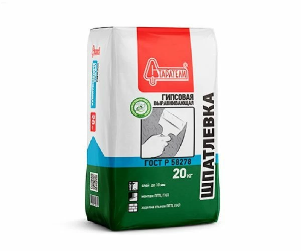 Шпатлёвка Старатели гипсовая выравнивающая, 20кг