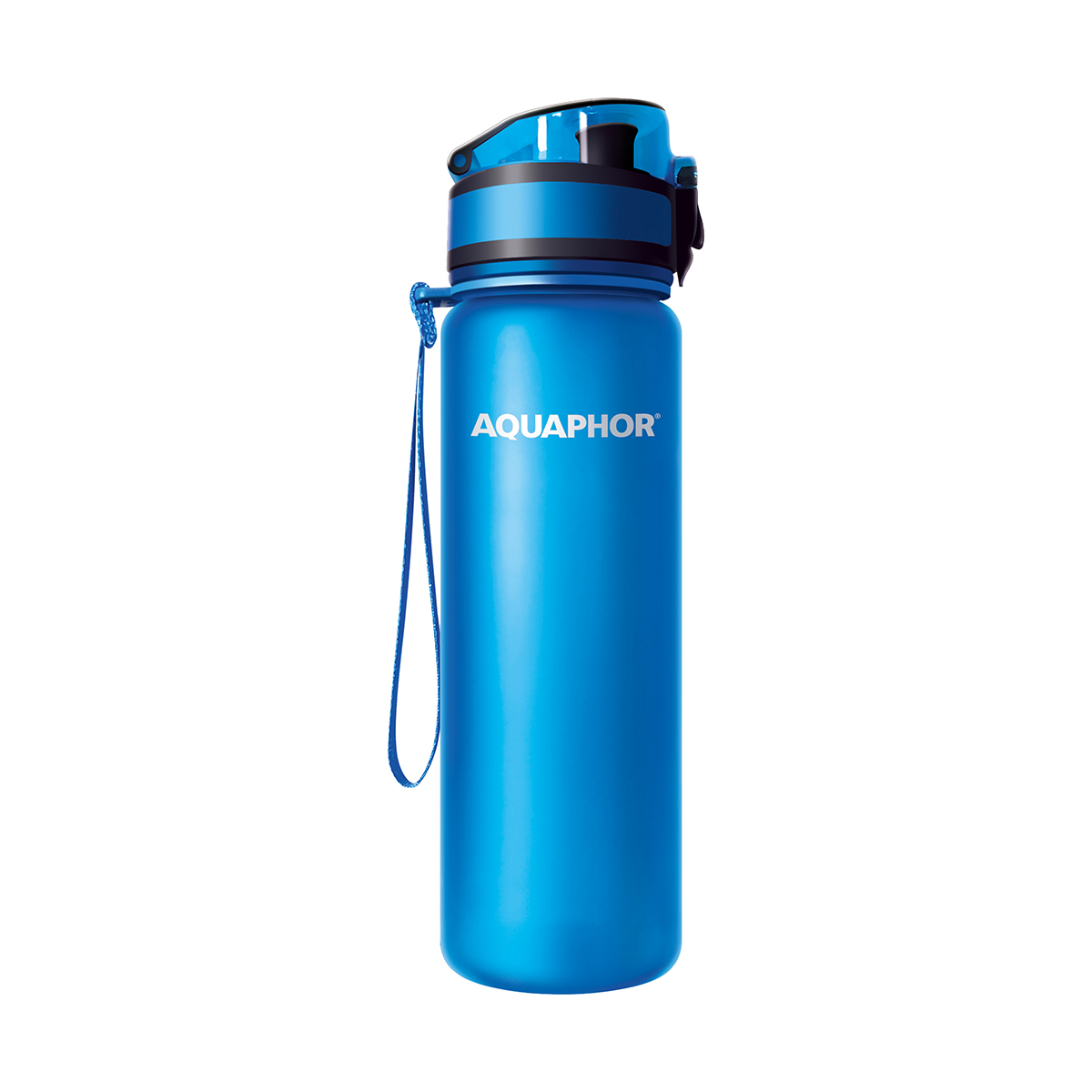 Бутылка-фильтр для воды 500 мл (синяя) (1/12) "аквафор"