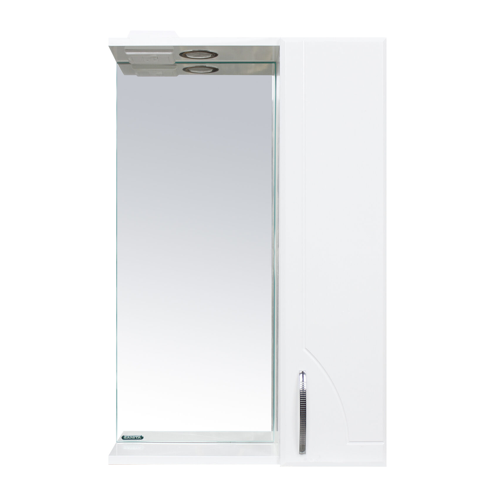 Шкаф с зеркалом для ванной "идеал-01" 800*520*176 мм, белый "sanita" idlsamr56019w1