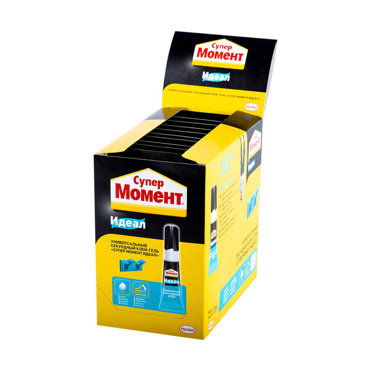 Клей момент супер идеал гель  3 г  ед. блистер в шоу боксе (1/10/120)  хенкель