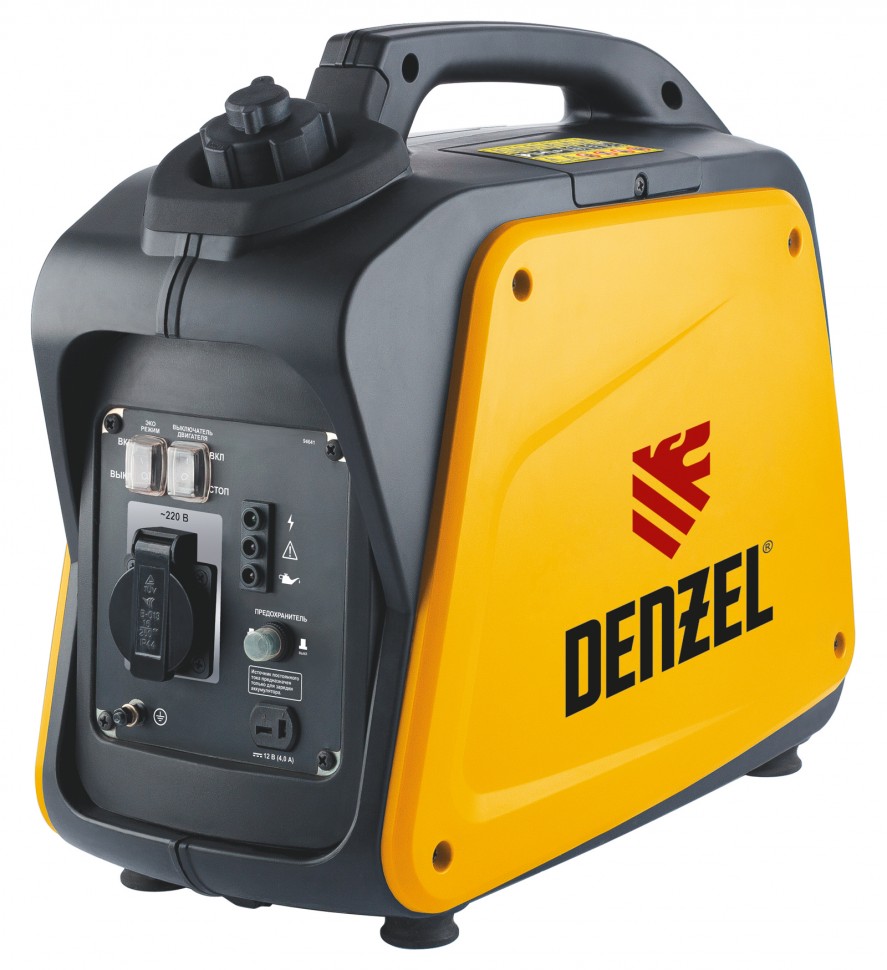 Генератор инверторный GT-1300i, X-Pro 1.3 кВт, 220 В, бак 3 л, ручной старт Denzel (94641)