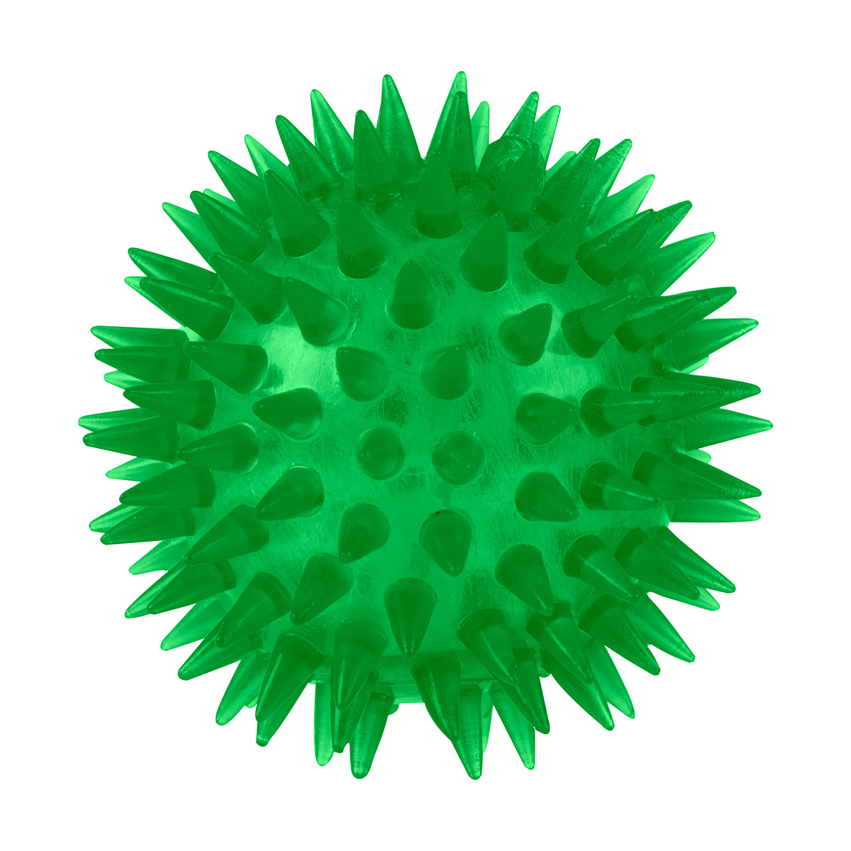 Игрушка-шар для животных с подсветкой 6 см (1/20/360) "рыжий кот"