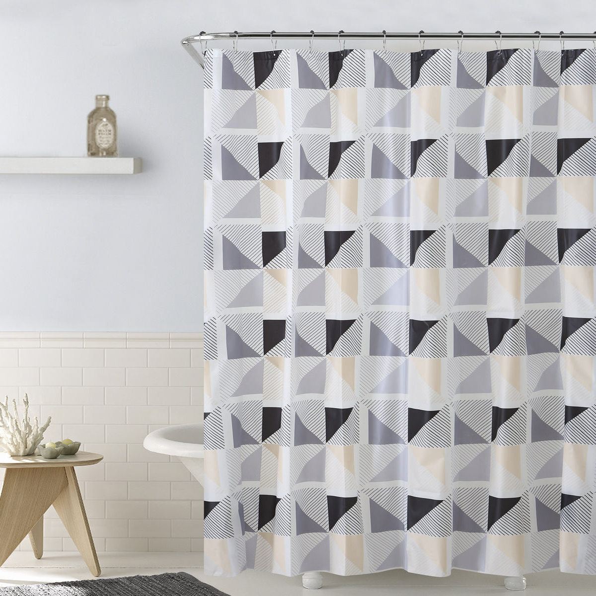 Штора для ванной 180*180 см (peva) "dash" (1/20) "swensa" swc-50-16