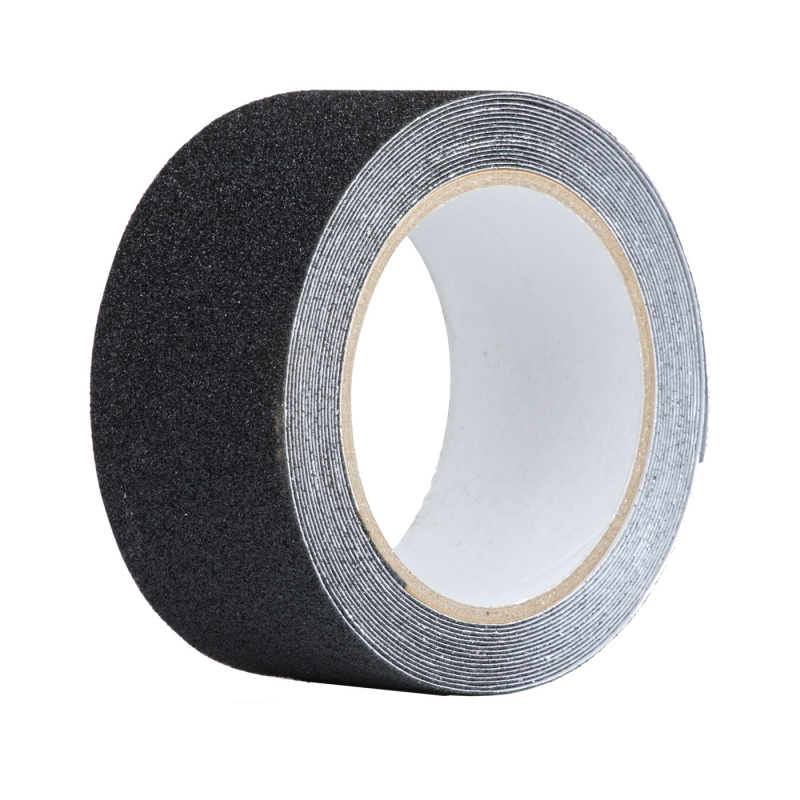 Лента клейкая противоскольз. 50 мм х 5 м черная (24) "unibob"