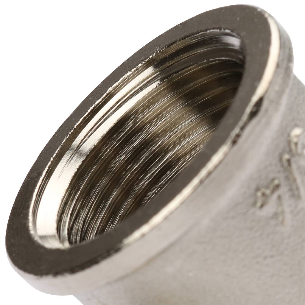 Тройник резьбовой ВР 3/4" x 1/2" x 3/4" никель TIEMME