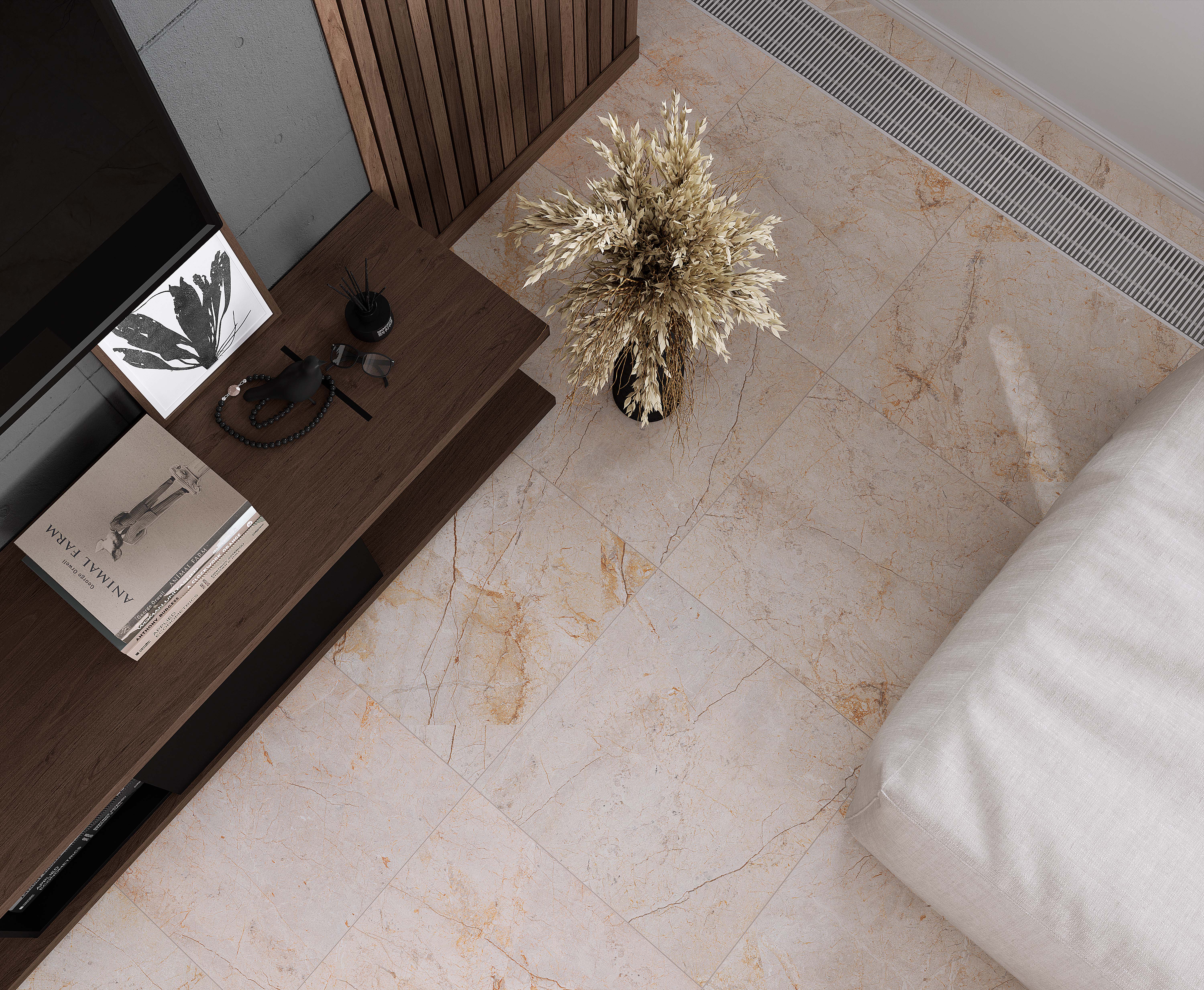 Carved river crema керамогранит карвинг 60x60