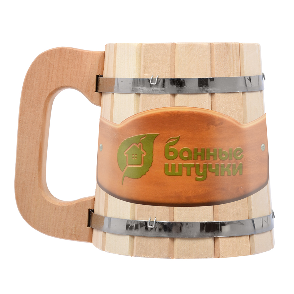 Кружка 0,5 л, липа (1/5) "банные штучки" 3720