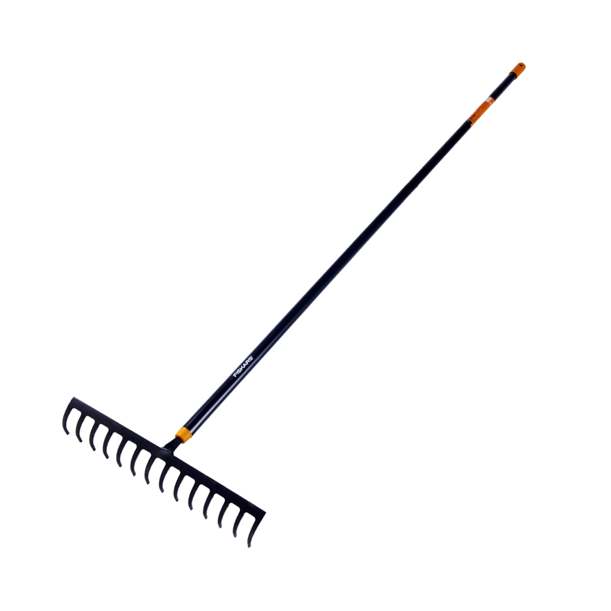 Грабли 14 зубов "solid" с металл. черенком (1/4) "fiskars" 1016036