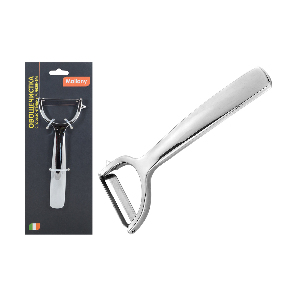 Овощечистка "semplice" с горизонтальным лезвием (1/12/36) "mallony"
