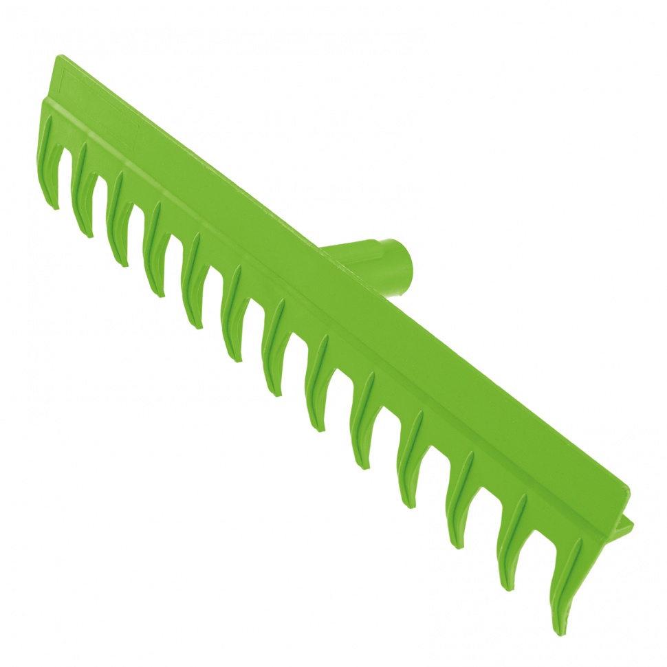 Грабли пластиковые, 430 мм, 13 прямых зубьев, металлический черенок, Сибртех (61730)