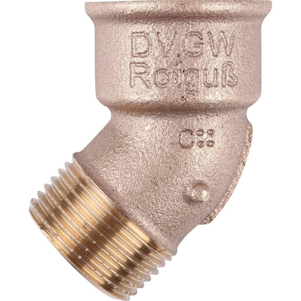 Угол резьбовой 45° ВН 1" бронза VIEGA (264161)
