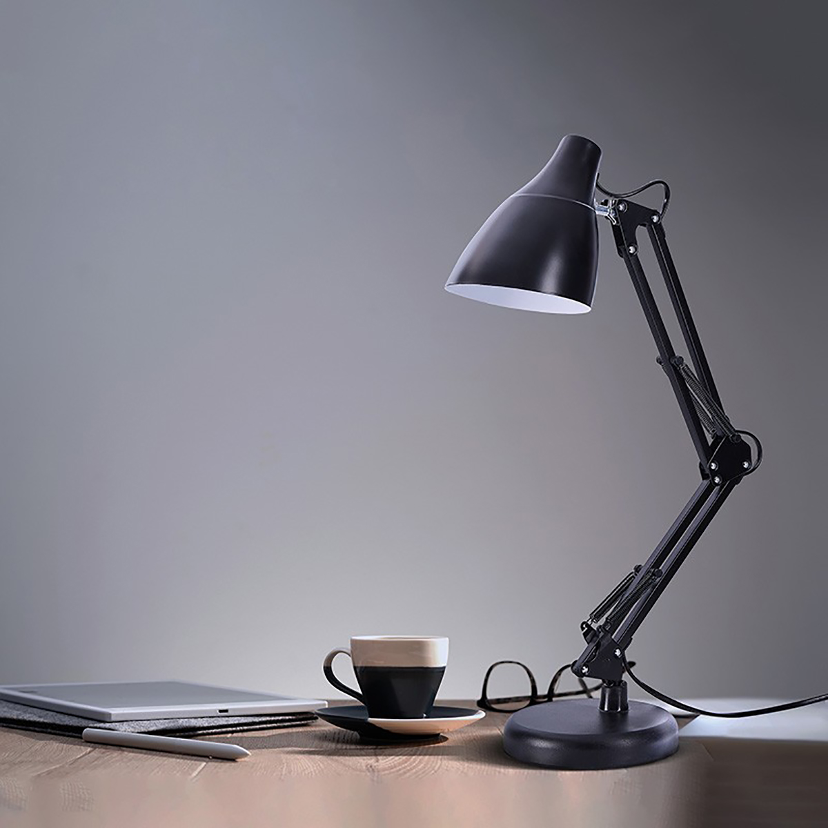 Лампа настольная "рубикон" 60вт, е27, антрацит (1/12) "rexant" 603-1010