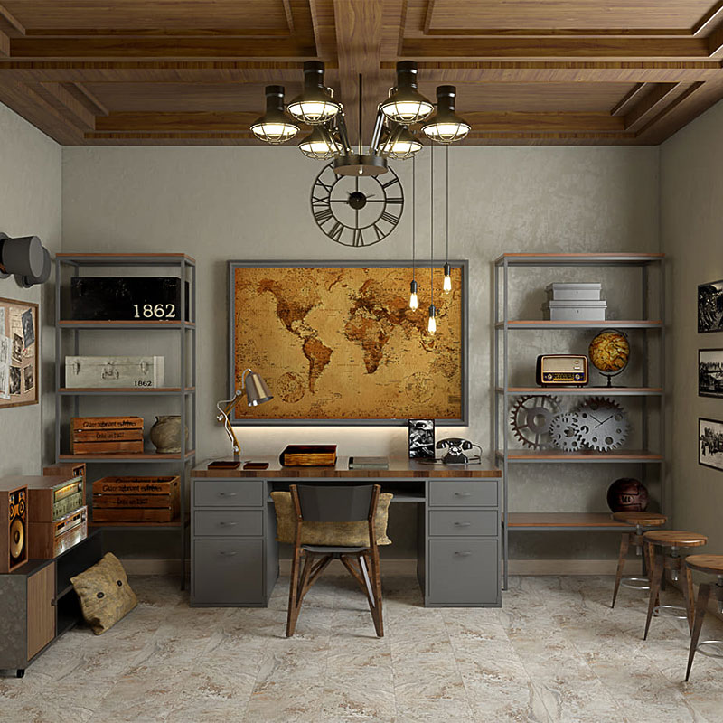 SPC Ламинат Stone Floor HP SPC 234-1 Травертин Бежевый