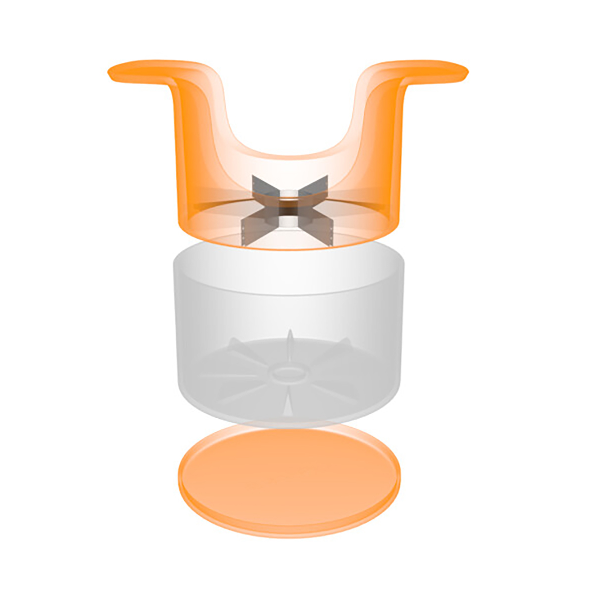 Нож для яблок с контейнером "functional form" (1/4) "fiskars" 1016132