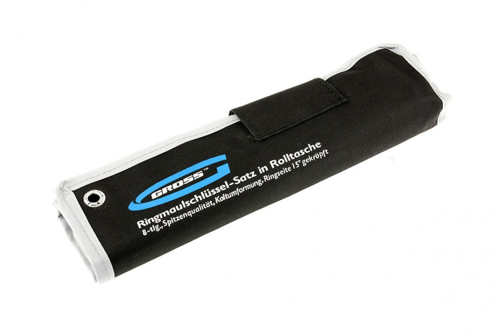 Набор ключей комбинированных 8-19 мм, 8 шт, CrV, холодный штамп Gross (15148)