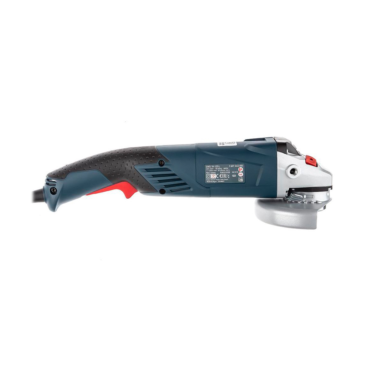 Угловая шлифмашина Bosch GWS 18-125 L, 1800 Вт, D 125 мм