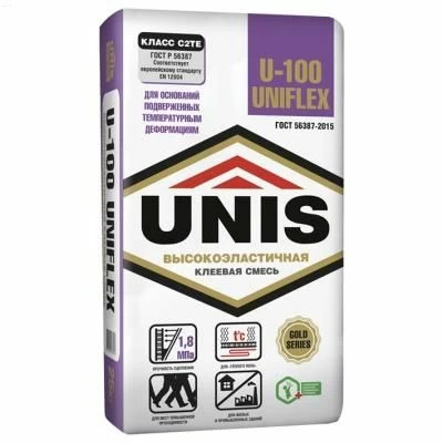 Клей эластичный UNIFLEX U-100 25 кг