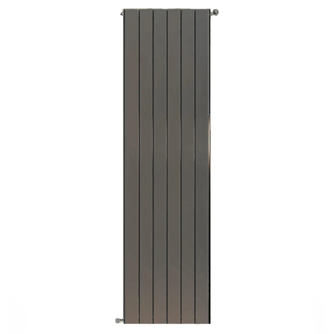 Радиатор STOUT Sebino 1800 мм 6 секций, алюминий (боковое подключение) серый