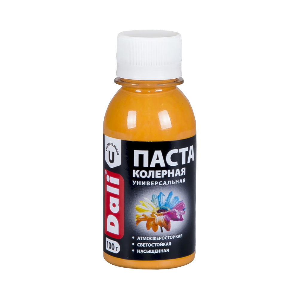 Паста колерн. универс. "dali" оранжевая 0,1 кг (8/48) "рогнеда"