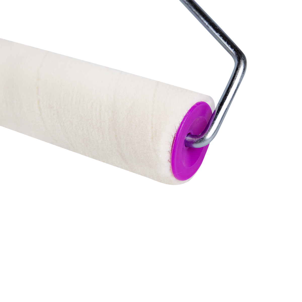 Валик велюр для лака d48/180 мм (ворс 4 мм) бюгель 8 мм (в сборе) (1/36) "krafor" 010-0180