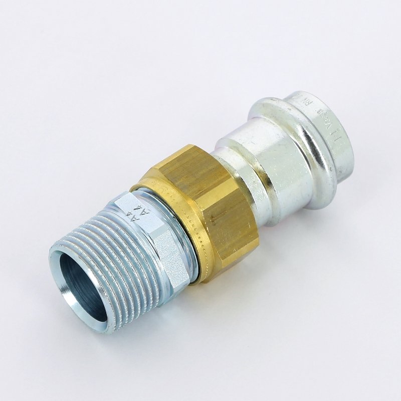 Американка пресс-Н 22x3/4" с плоской прокладкой оцинкованная сталь Prestabo VIEGA