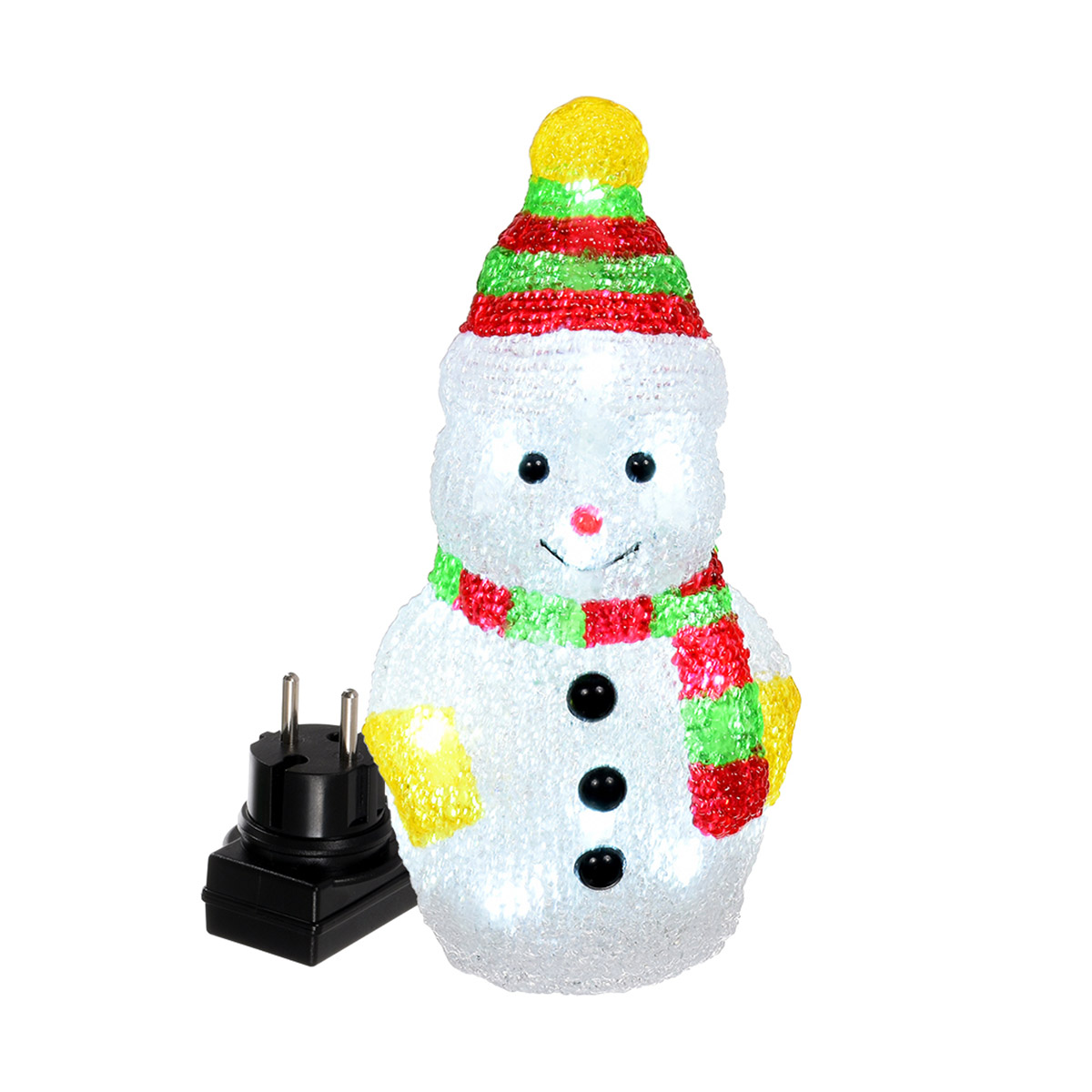Фигурка "снеговик" 10,5*9*20 см, 16 холодных ламп (1/6) "vegas"