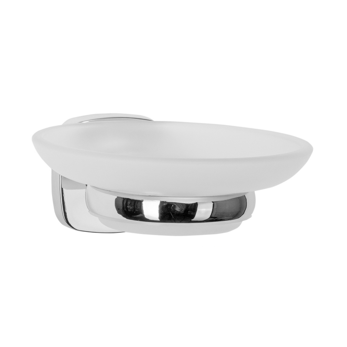 Мыльница "eller" стекло, металл хром. (1/10) "аквадекор" atw-4002