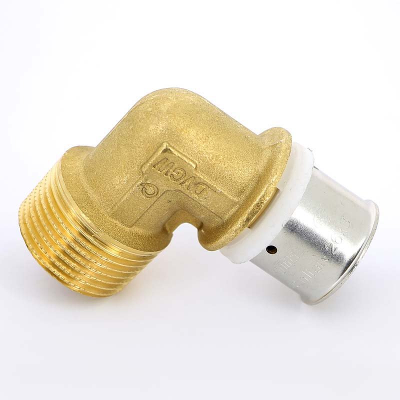 Угол (НР) 26 x 1" под пресс для МП труб UNI-FITT