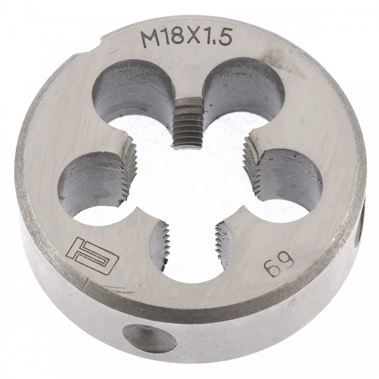 Плашка М18 х 1.5 мм Сибртех (77048)