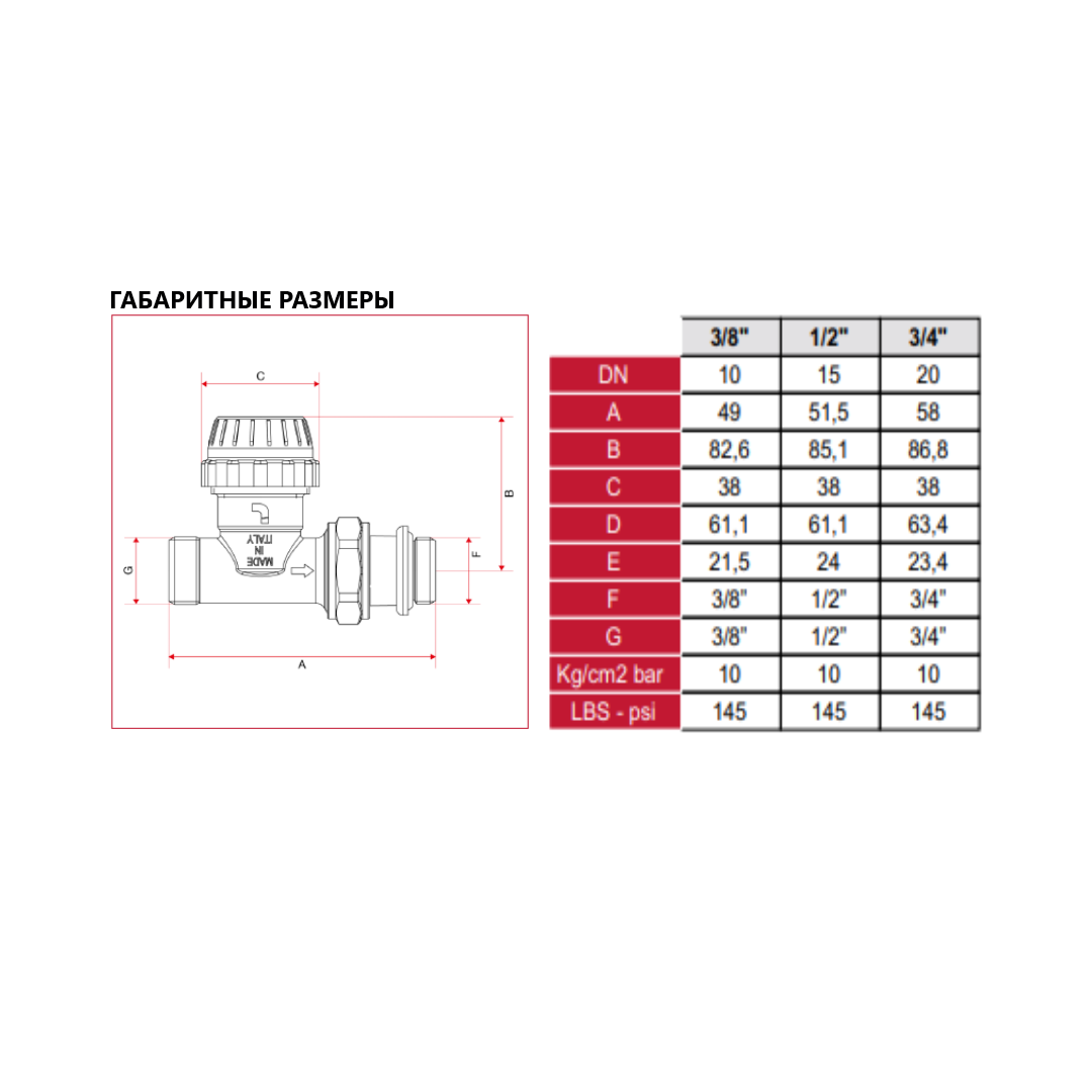 Вентиль ручной угловой ВН 1/2" ITAP с американкой