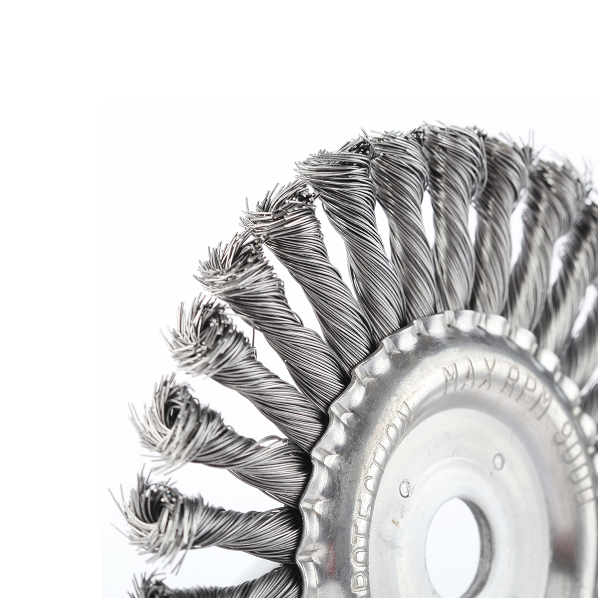 Щетка для ушм круглая 180 х 22,23 мм, витая провол. (1/20) "edge by patriot" 813010013