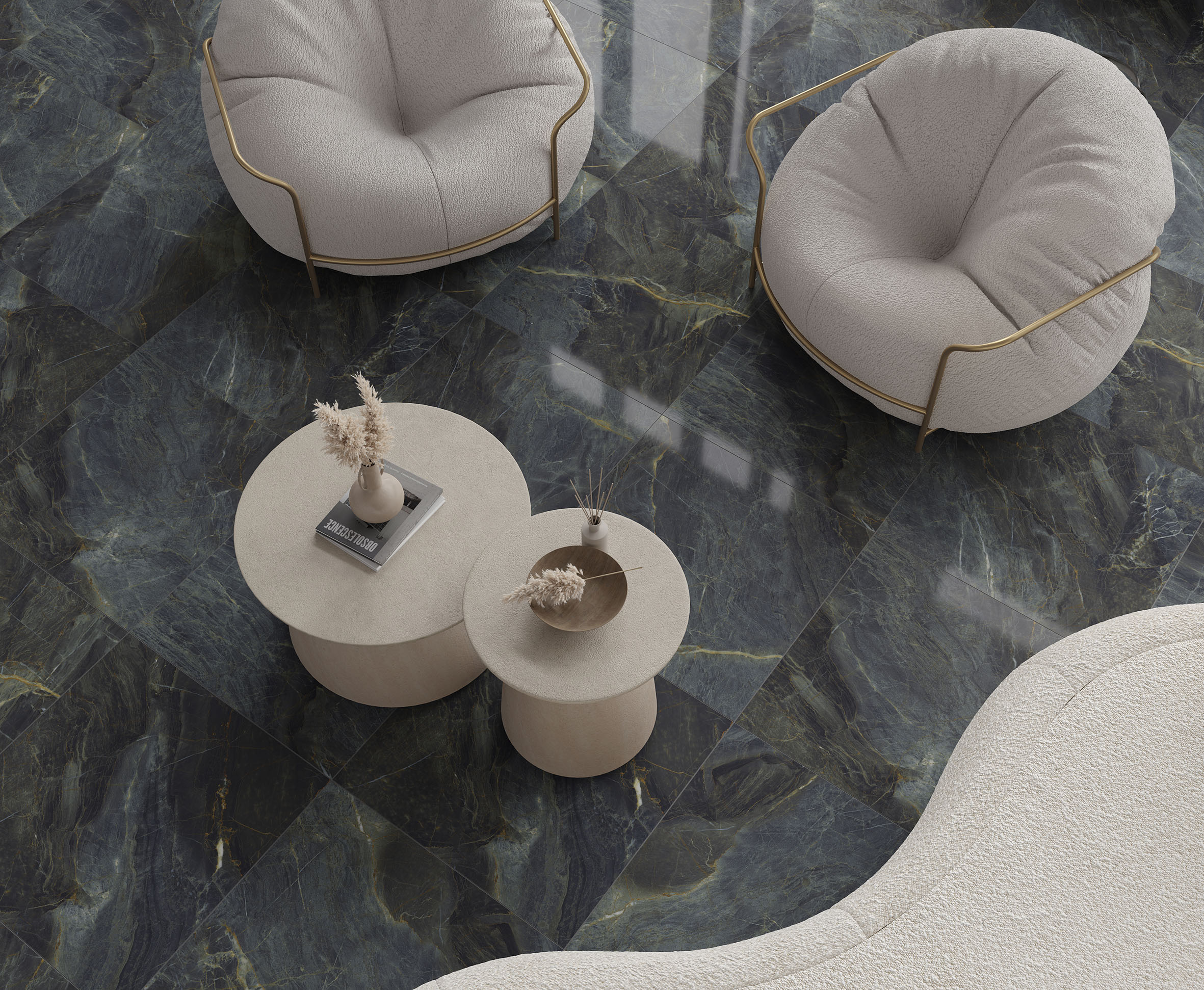 Tiaki green керамогранит полированный 60x60