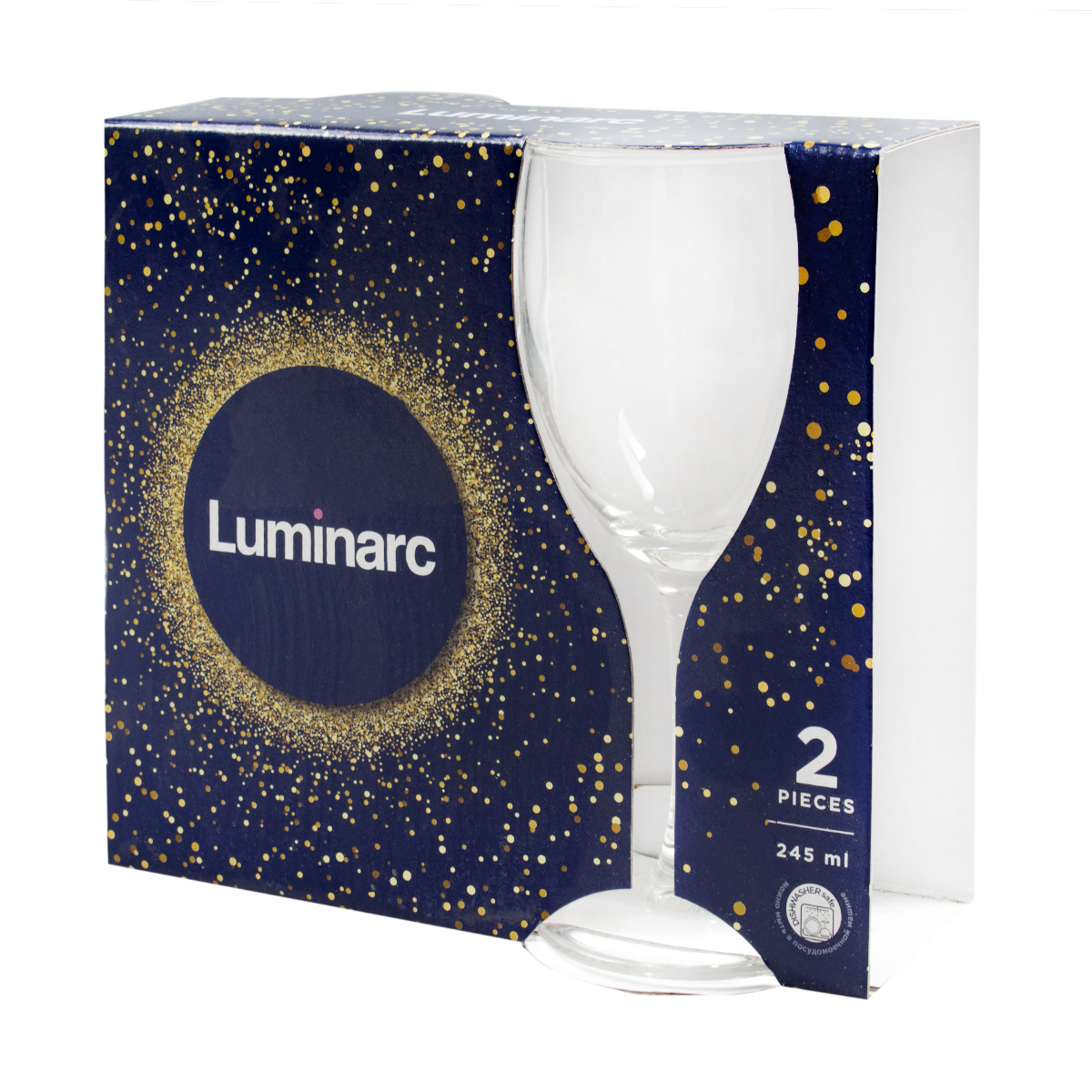 Бокал для вина "эталон" 245 мл (набор 2 шт.) (1/8) "luminarc"