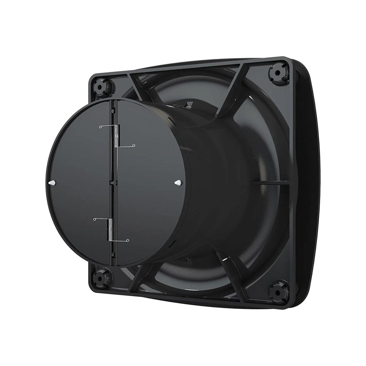 Вентилятор rio 4c matt black осевой с обратным клапаном d100 декоративный (1/15) "diciti"
