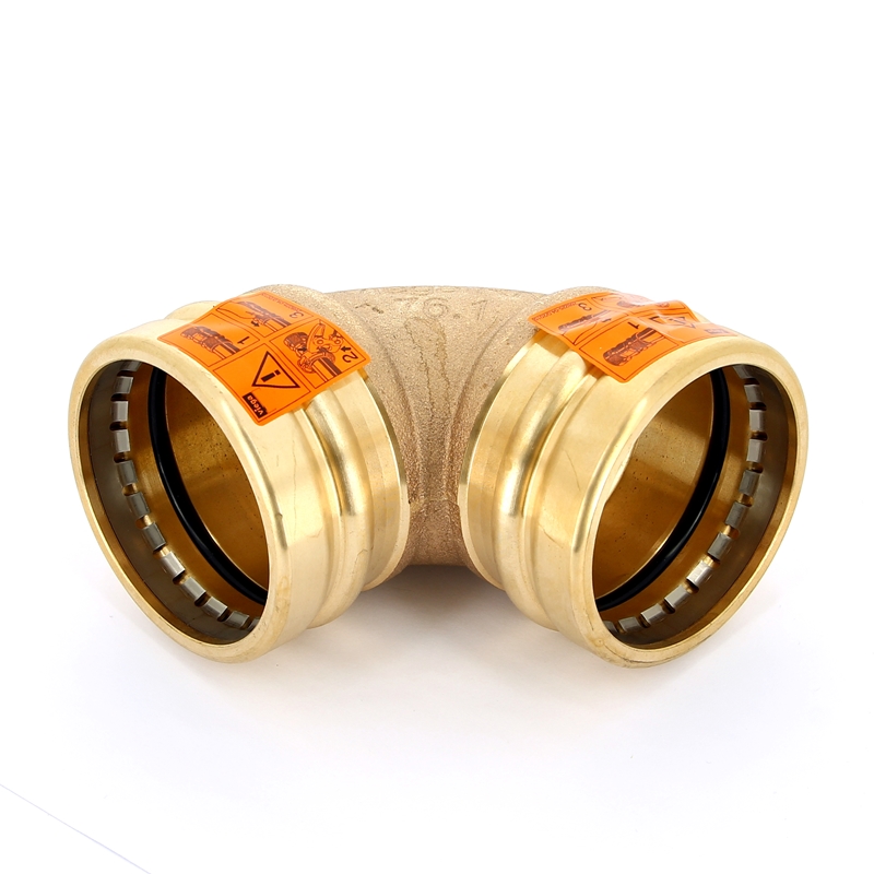 Угол пресс Sanpress XL бронза Viega 76,1