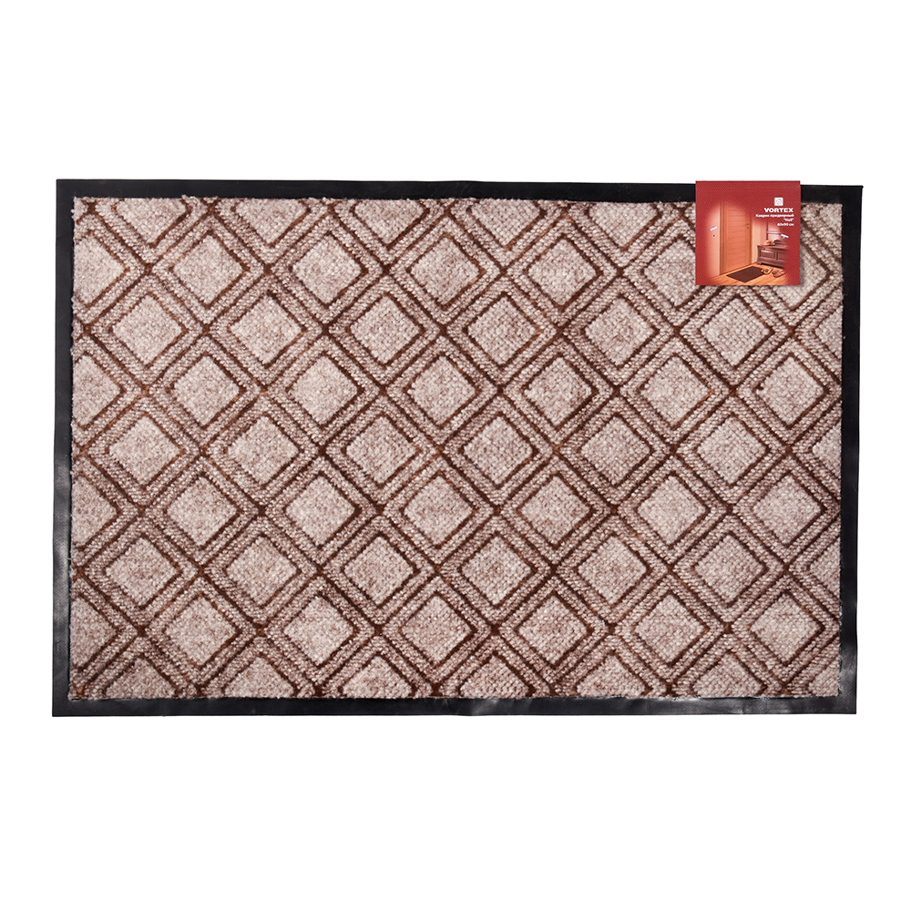 Коврик влаговпитывающий "hall" 60*90 см бежевый (1/10) "vortex" 24080