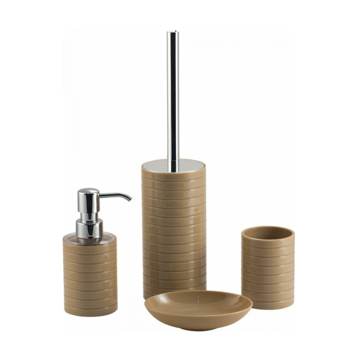 Стакан для ванной комнаты "trento" пласт. (бежевый) (1/12) "swensa" swp-0680bg-c