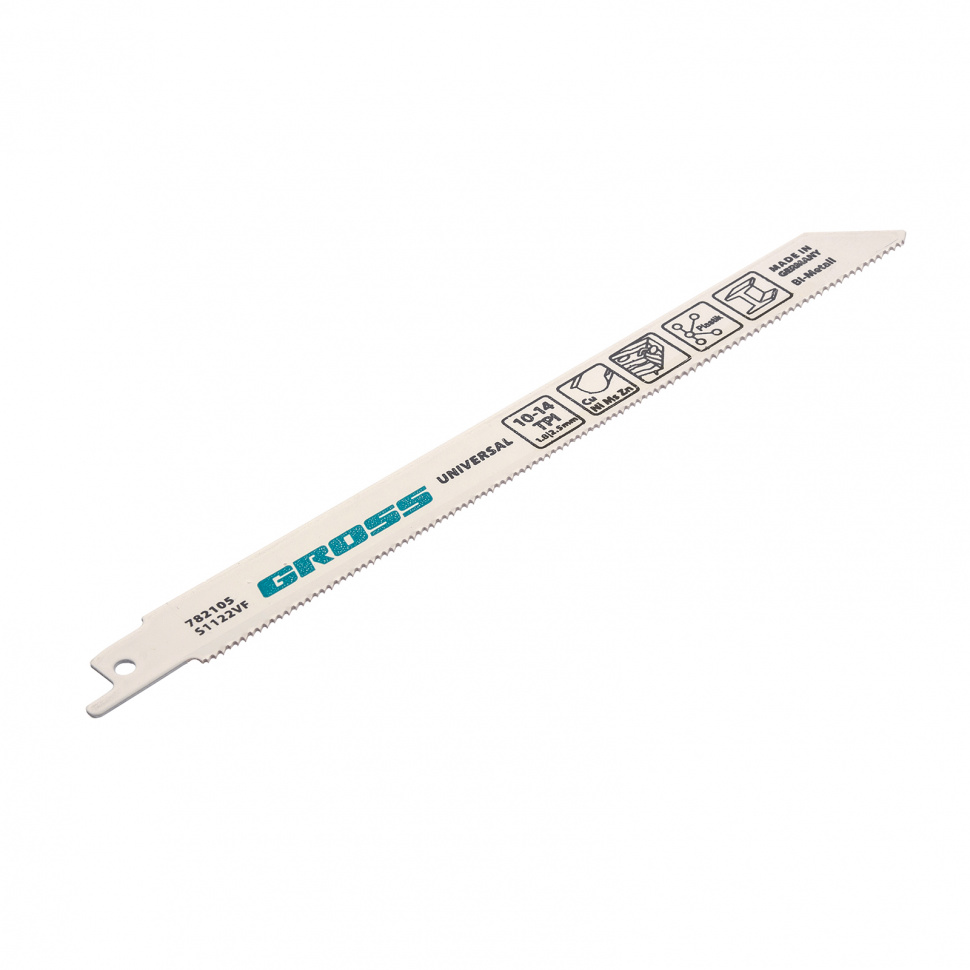 Полотна универсальные для сабельной пилы 4431VP - S1122VF, 180 x 1.8-2.5 мм, 2 шт. Gross (782105)