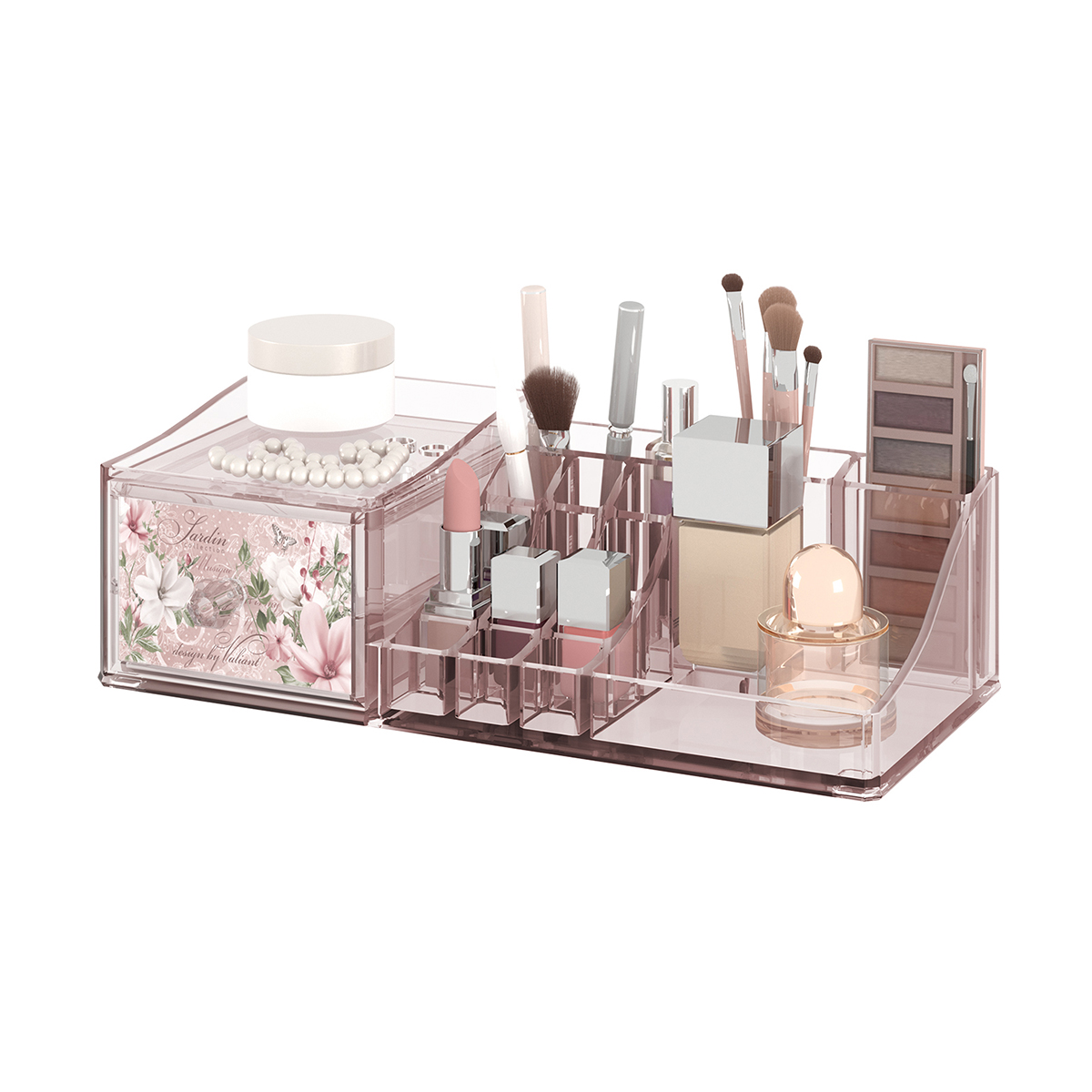 Органайзер для косметики и аксессуаров "jardin" 30,5*15,3*9 см (1/12) "valiant" jr-org-s17