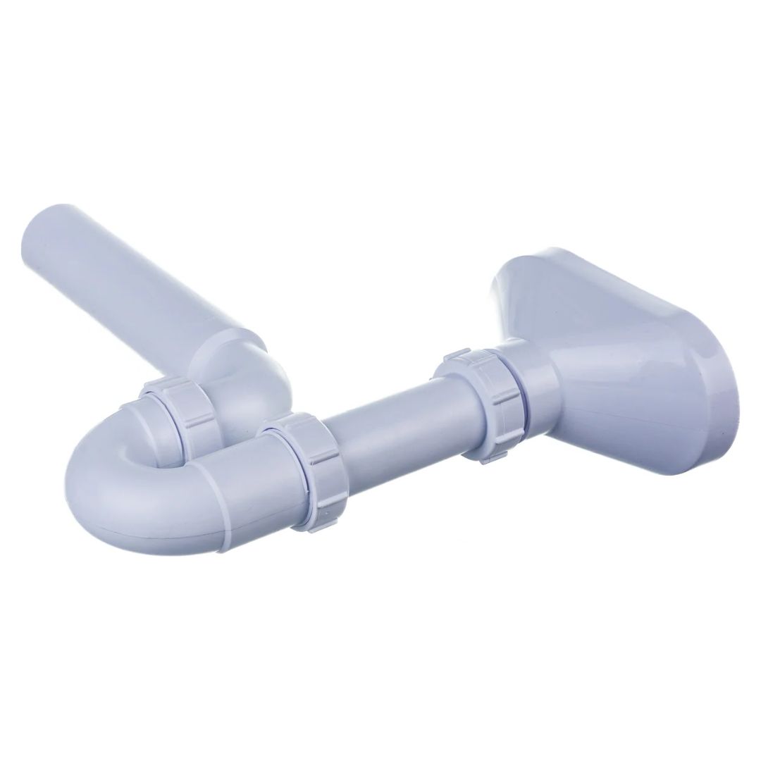 Сифон McALPINE трубный 1"1/2 х 40 мм для разрыва потока с приемной воронкой вых. компресс. D=40 мм