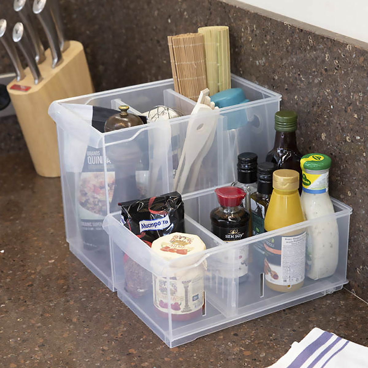 Контейнер универс. "rolly" 165*305*129 мм 5 л (бесцветный) (1/9) "бытпласт"