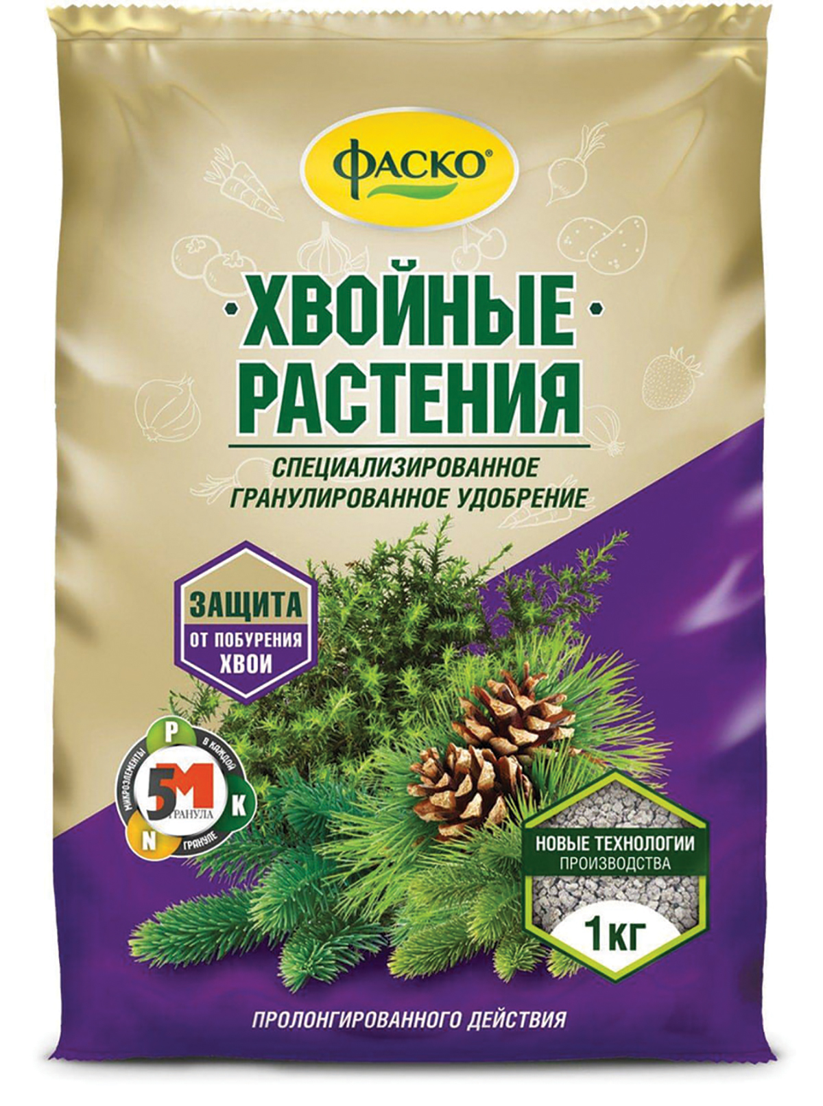 Удобрение "хвойные растения" 1 кг (гранул.) (20) "фаско"