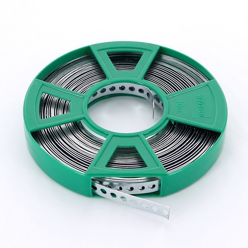 Монтажная перфолента WALRAVEN 12x0,8 мм (10м) оцинк.сталь, BIS