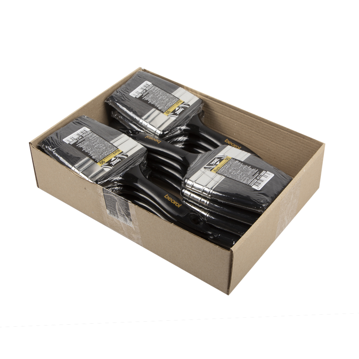 Кисть плоская "black professional"  90 х 15 мм (12/240)  "beorol"