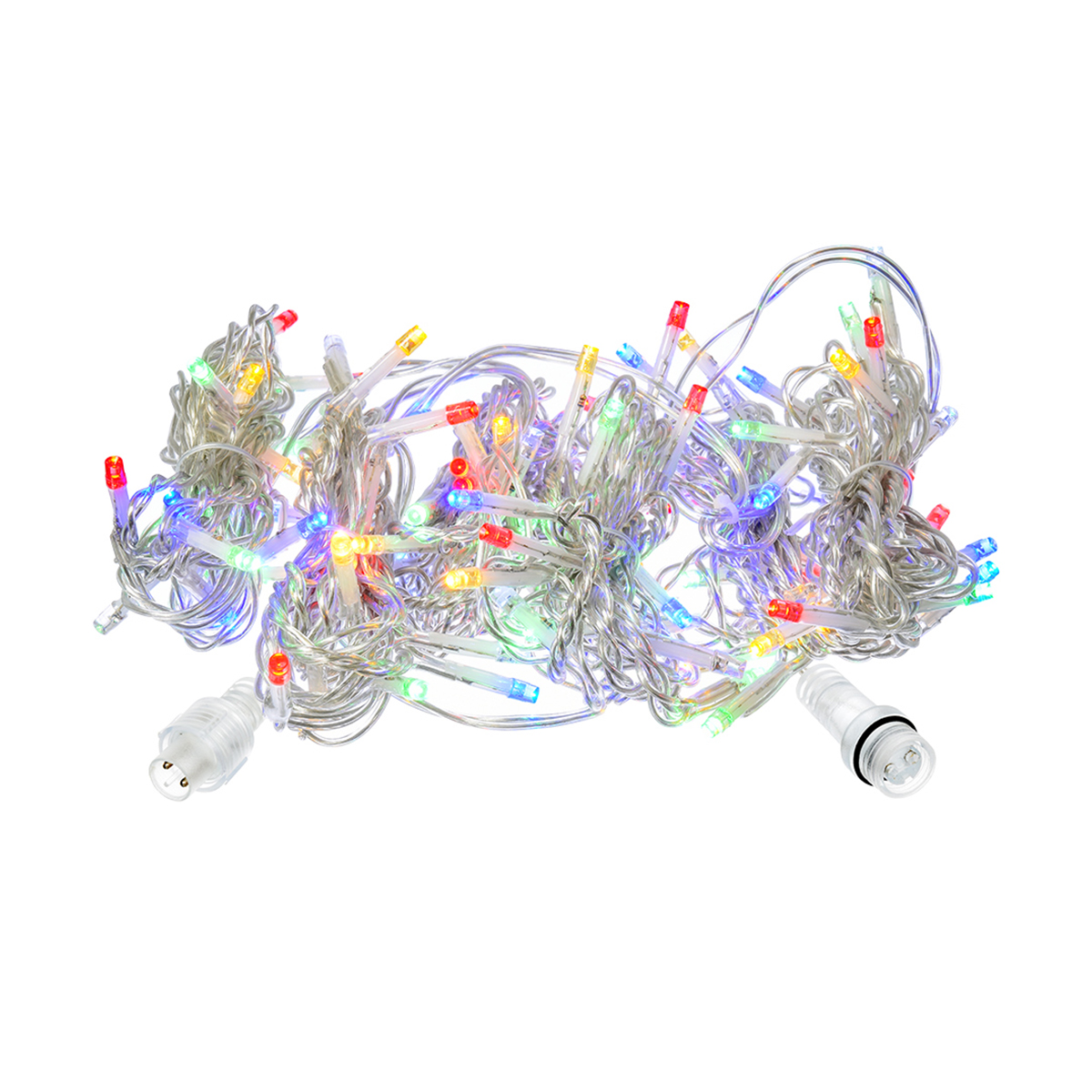 Электрогирлянда-конструктор "занавес" 1*2 м, 96 разноцв. ламп (18 мигающих), 6 нитей (1/4) "vegas"
