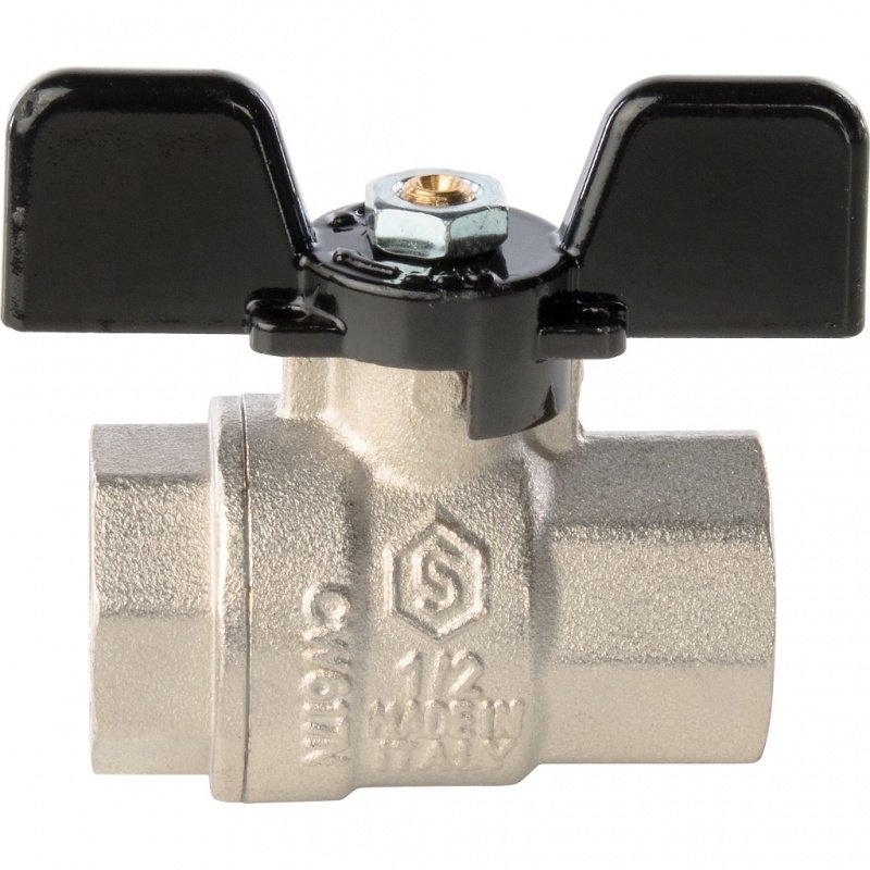 Кран шаровый STOUT ВВ 1/2" полнопроходной, бабочка